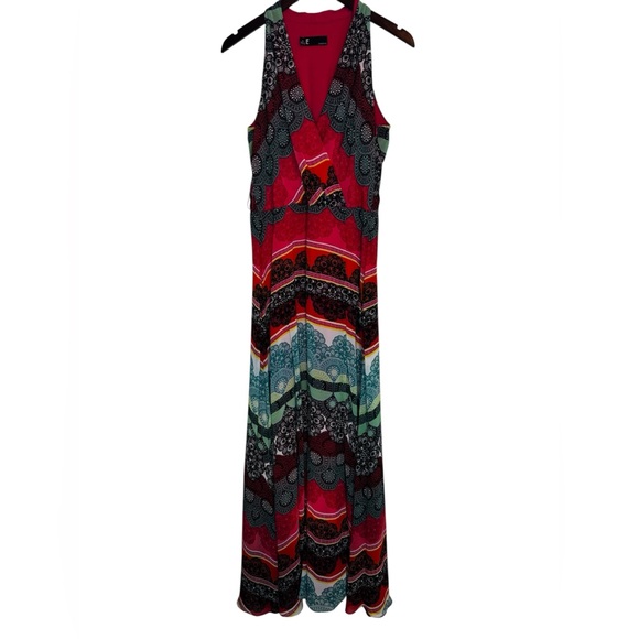Leslie Fay Dresses & Skirts - Leslie Fay Y2K NWT Sleeveless Multicolor Bohemian Maxi Dress